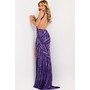 JOVANI 47793A Multicolor Shimmeringing Open Back Prom Formal Wear