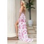 JOVANI 49812A Plunging Halter Crystal Embroidered Gown
