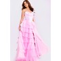 JOVANI 47762A Tube Style Multi-Layer Ruffle Ballevening Wear With Spli