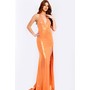 JOVANI 48069A Plunging Halter Embellished Slim Fit Formal Evening Gown