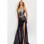 JOVANI 47849A Rhinestone Corset Satin Sweetheart Formal Evening Gown