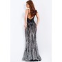 JOVANI 49316A Ombre Shimmer Plunge Prom Evening Wear