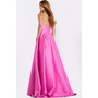 JOVANI 47570A Straight Neckline Draped Glossy Ballevening Wear