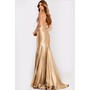 JOVANI 48733A Embellished V-Neckline Trumpet Prom Gown