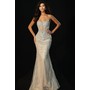 JOVANI 49718A Fully Crystal Fishtail Prom Gown