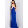 JOVANI 48373A Halter Plunge Crystal Rhinestone Formal Evening Gown