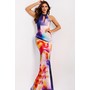JOVANI 42559A Tied Neck Keyhole Printed Prom Evening Wear