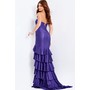 JOVANI 46909A Bandeau Rhinestone Ruffle Evening Wear