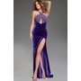 JOVANI 38951A Rhinestone Halter Neck Prom Formal Evening Gown