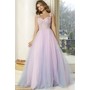 JOVANI 47305A Layered Ombre Skirt Sleeveless Formal Evening Gown