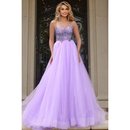 JOVANI 44511A Studded Rhinestone Shimmerings Prom Formal Wear