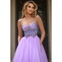 JOVANI 44511A Studded Rhinestone Shimmerings Prom Formal Wear