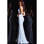 JOVANI 38148A Sleeveless Plunging Gown