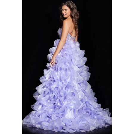 JOVANI 37322A Textured Ballgown With Split