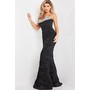 JOVANI 23546A Bare Shoulder Shirred Trumpet Prom Formal Wear
