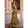 JOVANI 43388A Draped Cutout Prom Gown