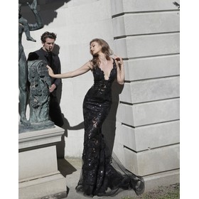 JOVANI 60283A Floral Embellished Prom Formal Gown