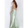 JOVANI 47864A Sweetheart High Slit Lustrous Formal Evening Gown