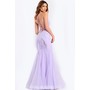 JOVANI 49660A Fit And Flare Leaf Jeweled Prom Evening Wear