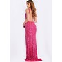 JOVANI 43623A Plunging Shimmer Prom Evening Gown